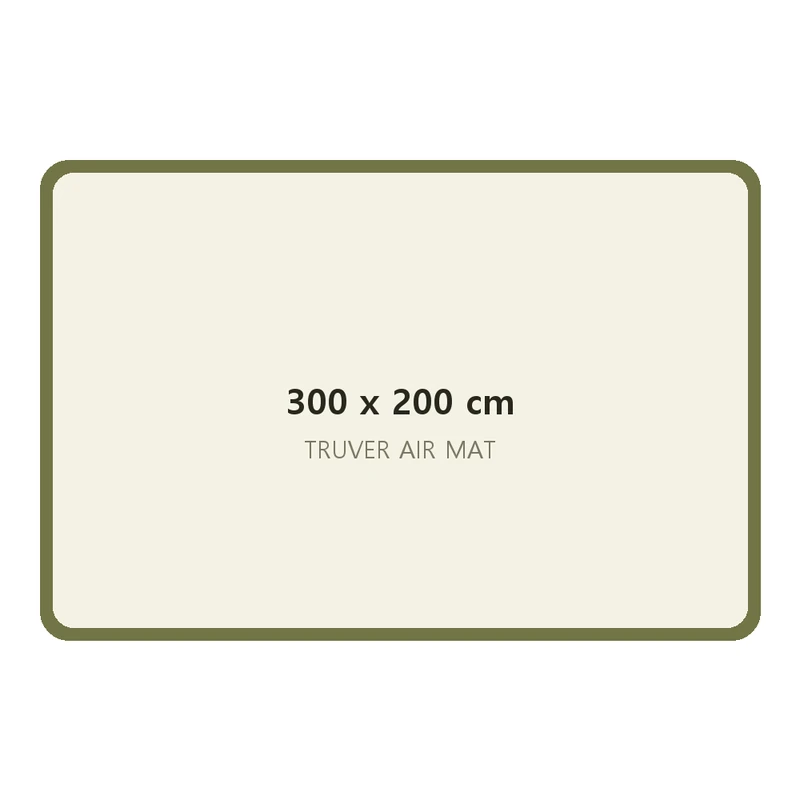 에어매트 300x200 베이지(앞·뒷면)-카키(사이드)